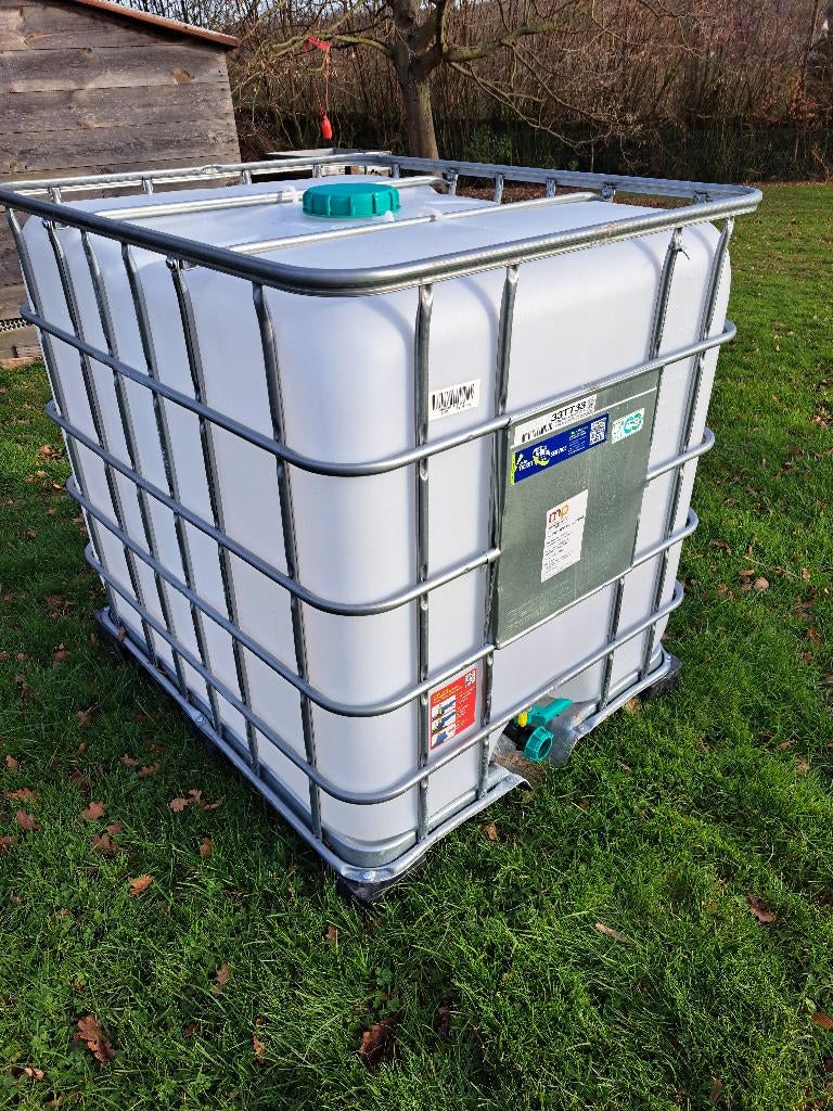 Regen water vat met een inhoud van 1000 liter, Ophalen, Overige materialen, Met kraantje, 150 liter of meer