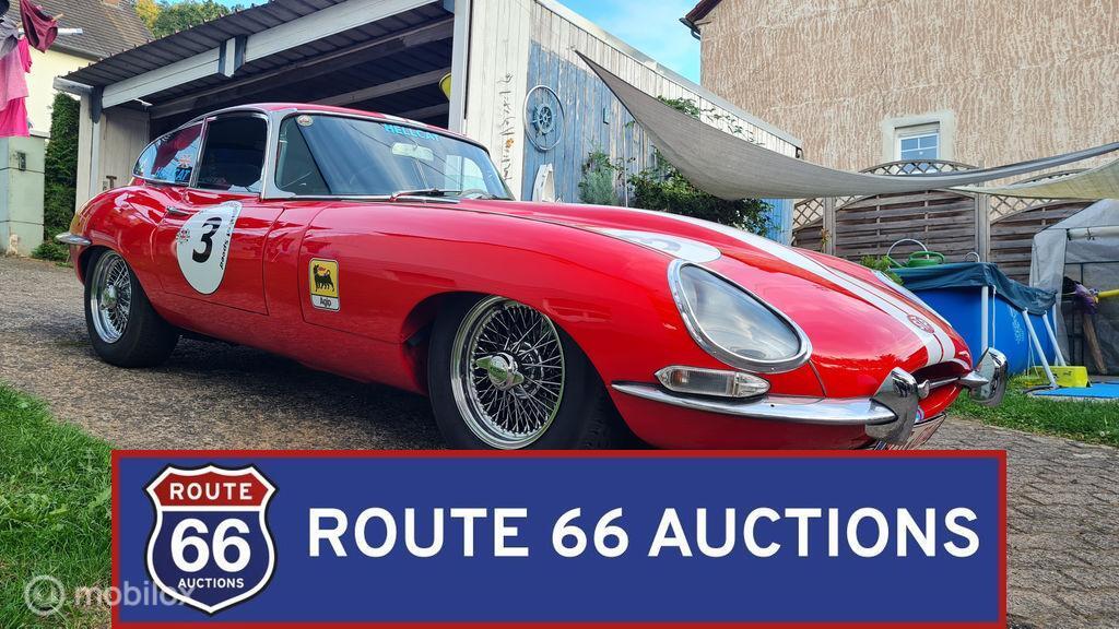 Jaguar E-Type Series 1 Coupe | 1963 | Route 66 Auctions, Auto's, Zwart, Bedrijf, Handgeschakeld, Overige carrosserie