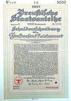 Preussische Staatsobligatie 1937, Ophalen of Verzenden, Overige typen