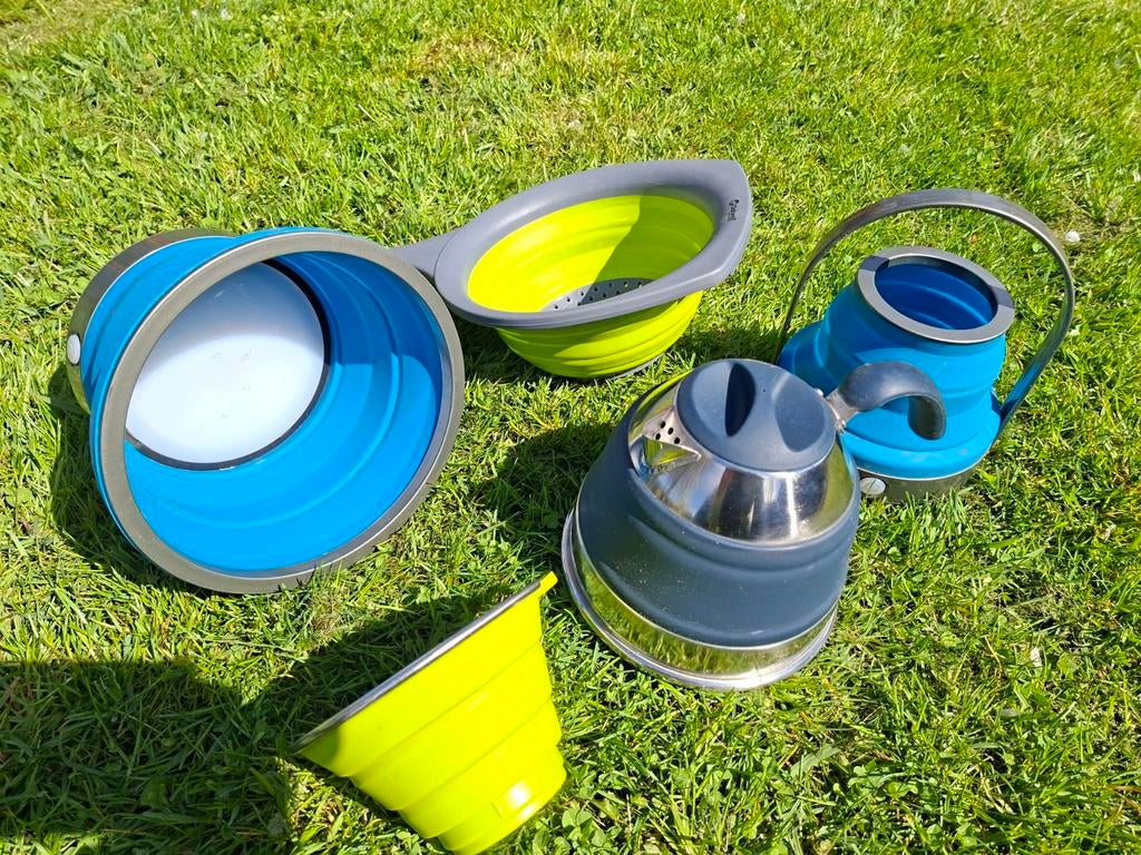 Collaps lamp waterkoker koffiefilter vergiet outwell, Ophalen, Gebruikt