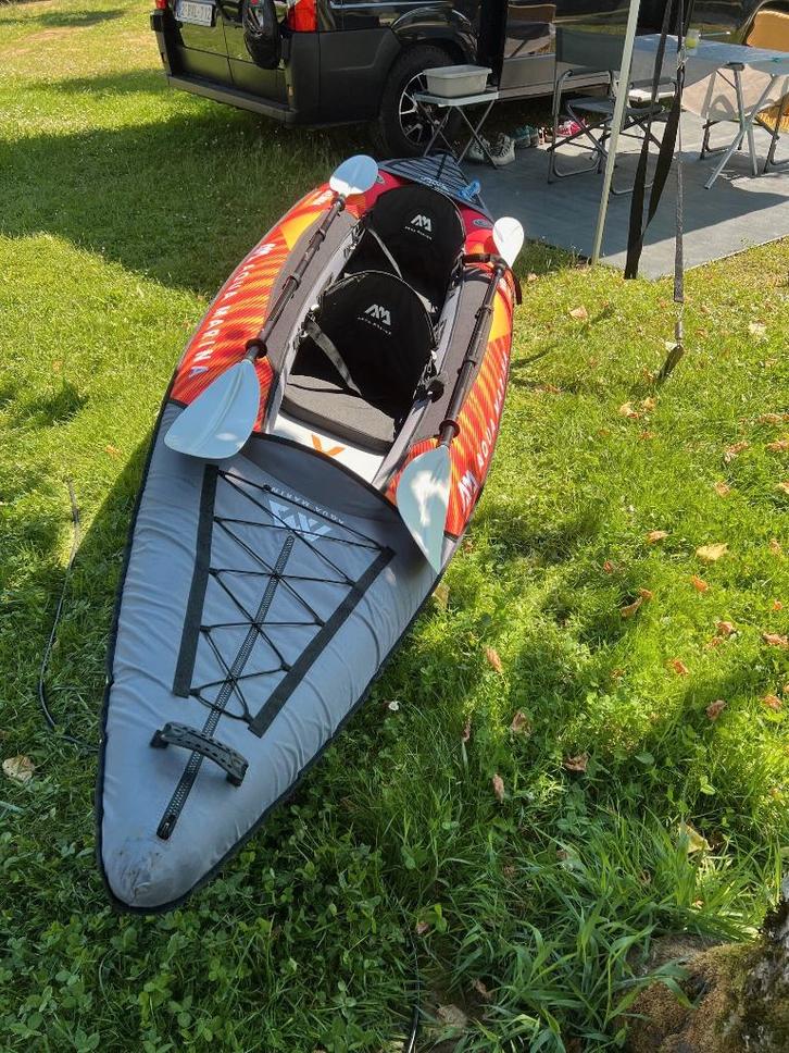 Aqua Marina Memba 390 opblaasbare kajak voor 2 personen, Watersport en Boten, Kajaks, Zo goed als nieuw, 2-persoons, Opblaasbaar