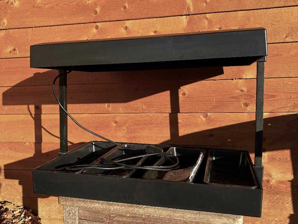 Propagator kweekbak met 2 x LED groeilamp - NIEUW, Tuin en Terras, Kweekspullen, Nieuw, Kweekbak, Ophalen of Verzenden