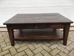 MASSIEVE OUD TEAKHOUTEN SALONTAFEL coffeetable Flamant, Enlèvement