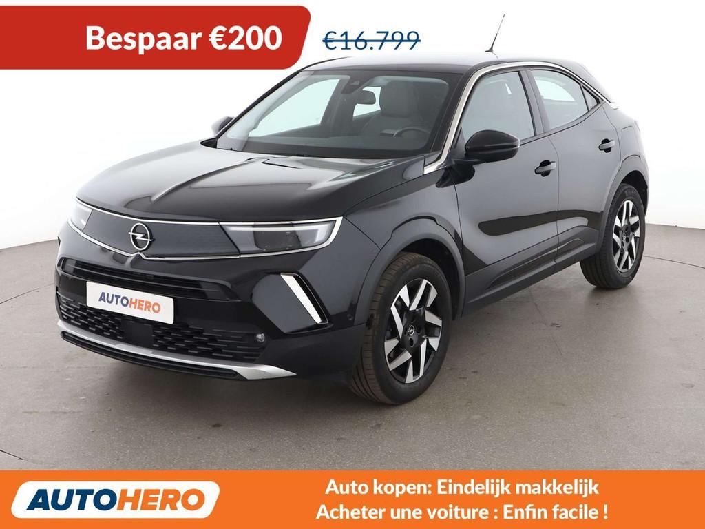 Opel Mokka X 1.2 Turbo Elegance (bj 2021, automaat), Auto's, Stof, Gebruikt, Zwart, 96 kW