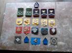 Lot d'insignes Belges, Enlèvement ou Envoi, Armée de terre, Emblème ou Badge