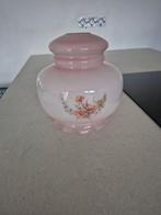 Vintage roze glazen lampenkap bloem, Ophalen