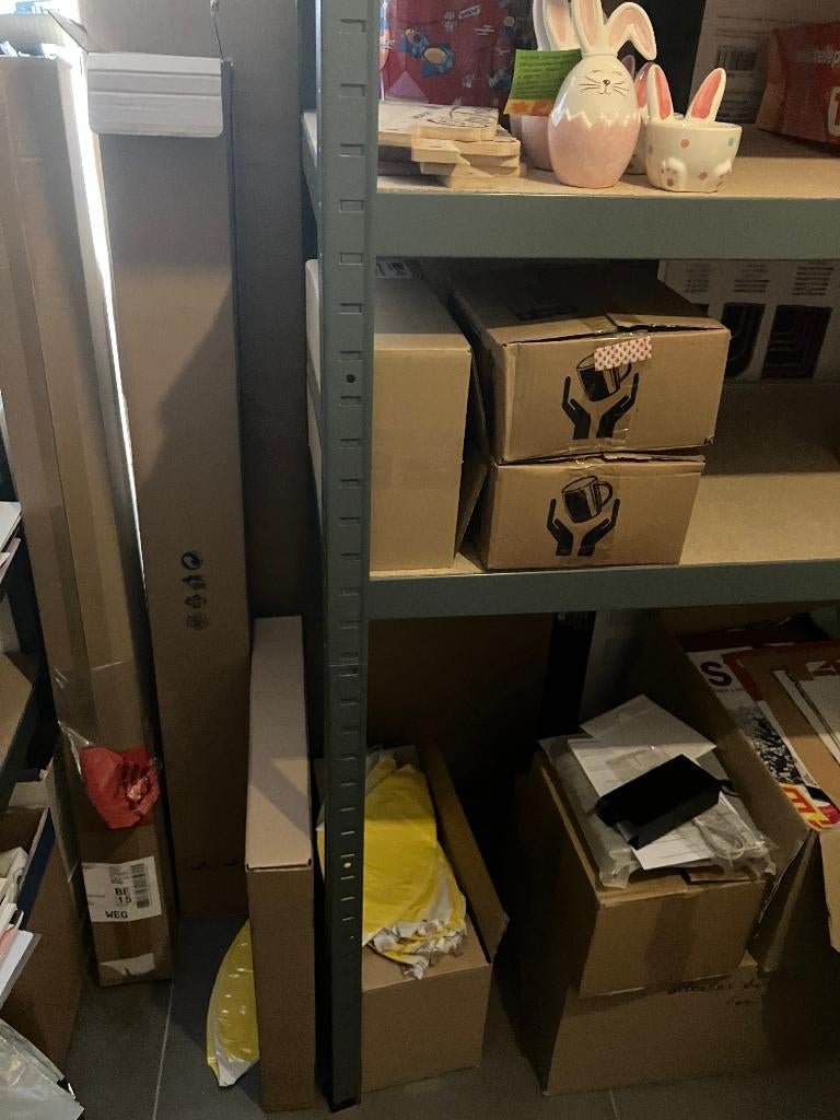 stevige opbergrekken, Ophalen