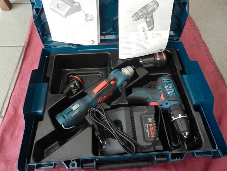 Bosch GSB 12V - 15 & GWI 10,8 V - LI Accumachines Set, Bricolage & Construction, Outillage | Foreuses, Neuf, Foreuse et Perceuse