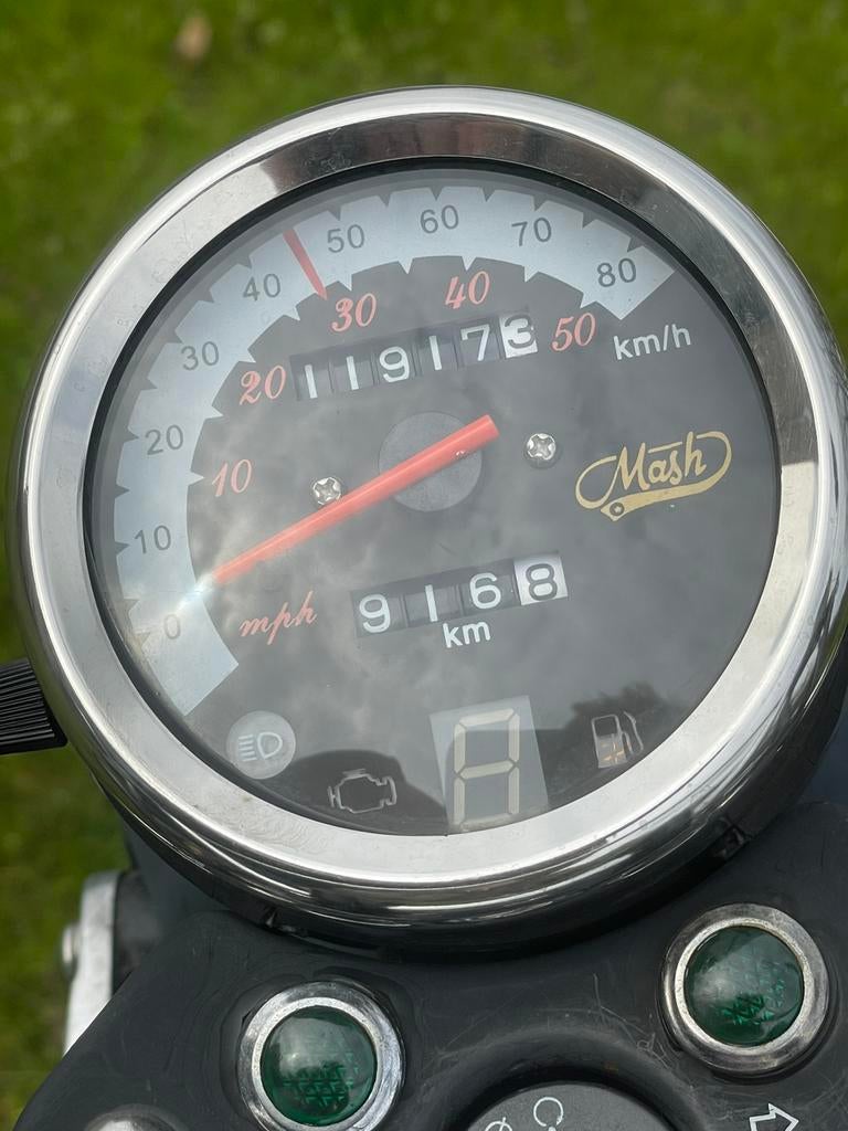 Mash Fifty, Zwart, Classe B (45 km/h), Enlèvement, Utilisé, Essence