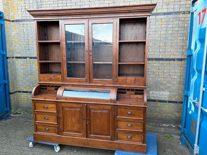Grutterskast/kruidenierskast/klepkast/buffetkast teak, Huis en Inrichting, Kasten | Buffetkasten, Zo goed als nieuw, Ophalen of Verzenden