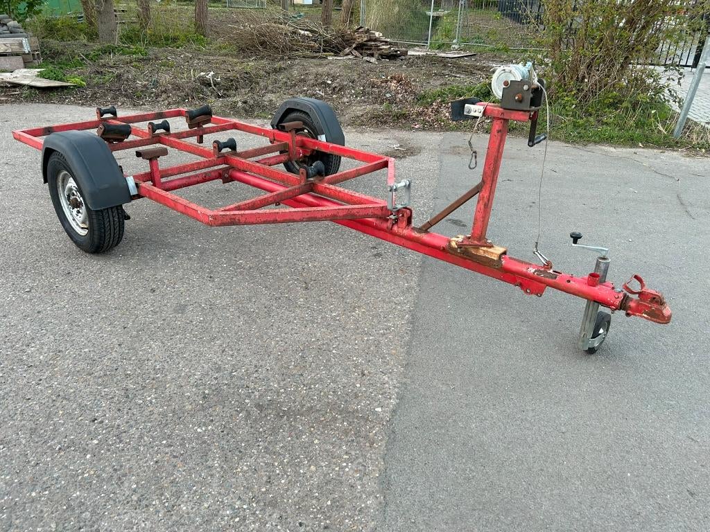 Boottrailer/boot trailer ongeremd 750KG, Watersport en Boten, Boottrailers, Gebruikt, Overige typen, Minder dan 1500 kg, Minder dan 6 meter