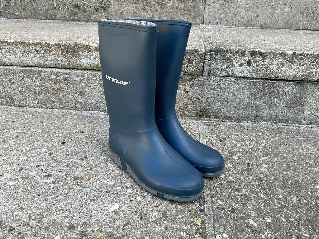 Dunlop regenlaarzen voor kinderen maat 33, Gebruikt, Jongen of Meisje, Ophalen of Verzenden, Laarzen