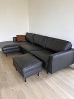 Hoekbank 3-zit met poef, Trois personnes, Métal, Comme neuf, Enlèvement