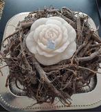 Mooie krans met kaars in als decoratie, in perfecte staat, Ophalen of Verzenden