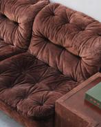 Vintage modulaire suede sofa set van Knoll, Huis en Inrichting, Ophalen, Leer