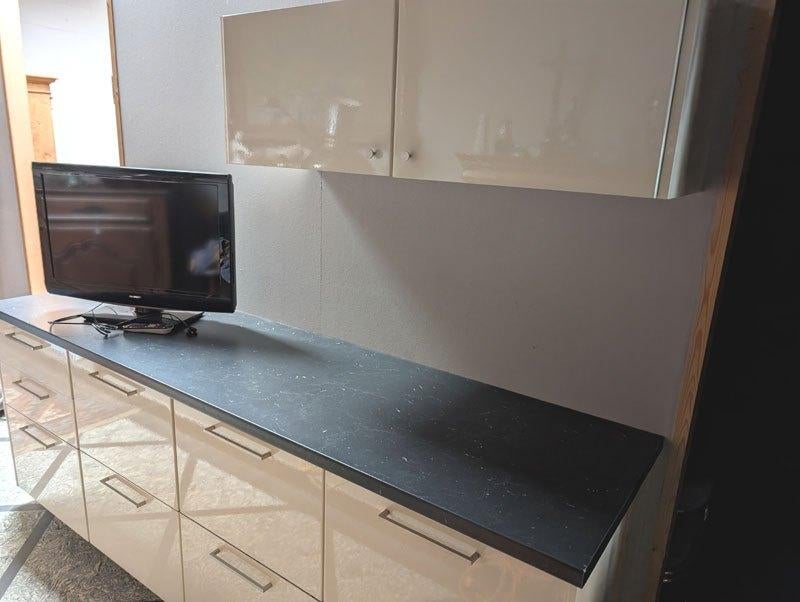 Hedendaagse keuken, Ophalen, Wit, Zo goed als nieuw, 200 cm of meer