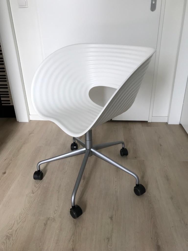 Vitra Tom Vac Design  verrijdbare stoel, Métal, Enlèvement, Utilisé, Blanc
