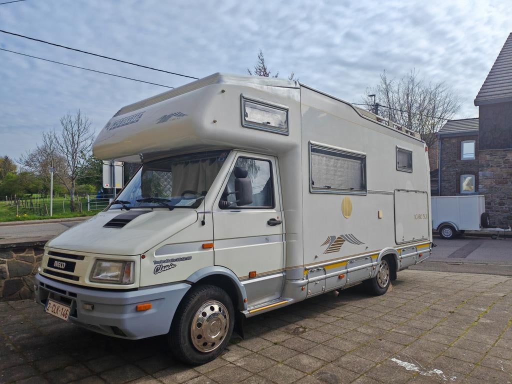 Iveco 2.9TD Permis B, Caravanes & Camping, Particulier, Électrique, Four