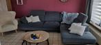 Moderne grijze hoekzetel .zeer goede staat ., Huis en Inrichting, Ophalen, Stof