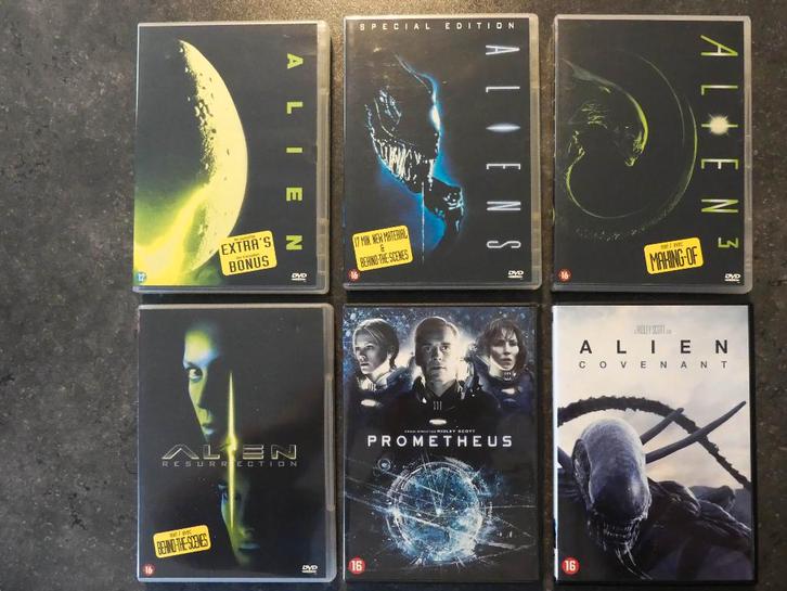 Lot Dvd’s ‘Alien 1-6’, CD & DVD, DVD | Action, Comme neuf, Thriller d'action, Enlèvement ou Envoi