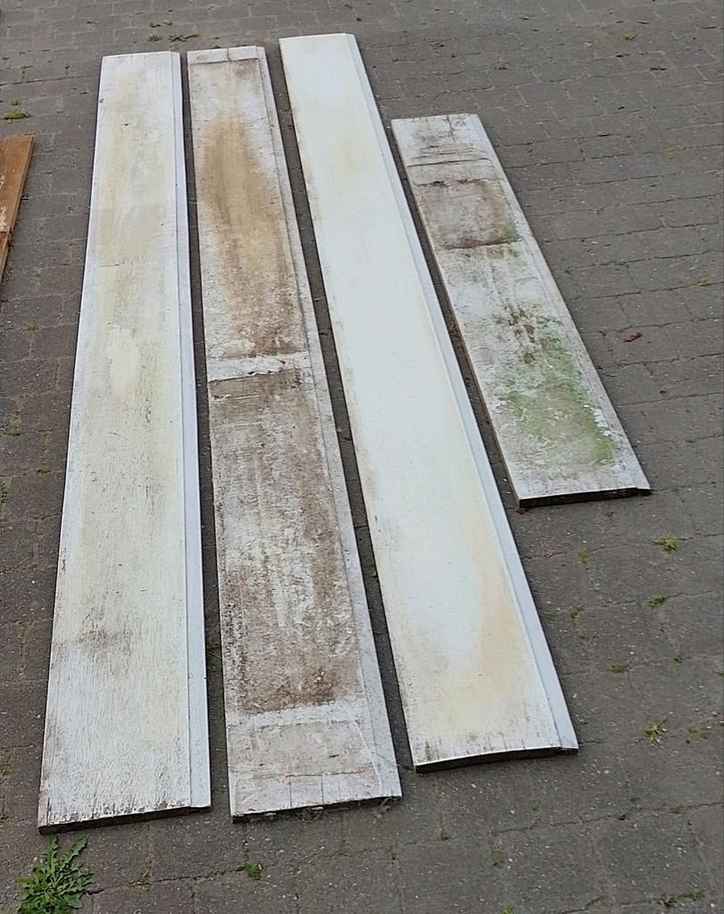 Spondeplanken meranti verouderd, Doe-het-zelf en Bouw, Hout en Planken, Ophalen