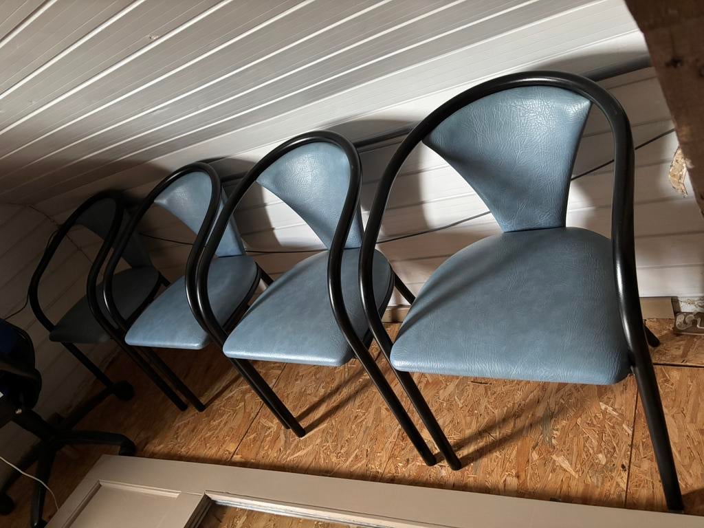 Stoelen, Maison & Meubles, Chaises, Enlèvement, Utilisé, Quatre, Cuir