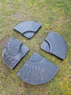 Parasols gewicht diameter + - 1 meter 4 stuks + - 100 kg, Ophalen