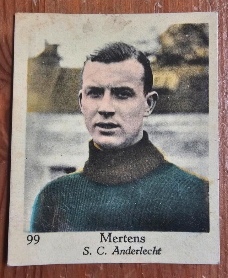 1930s Lecocq (pre panini) 99 Mertens SC Anderlecht!, Hobby en Vrije tijd, Stickers en Plaatjes, Zo goed als nieuw, Plaatje, Ophalen of Verzenden