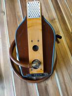 Retro vintage houten voetpomp, Ophalen of Verzenden