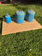 Gasflessen met fornuizen, Caravans en Kamperen, Ophalen, Gebruikt