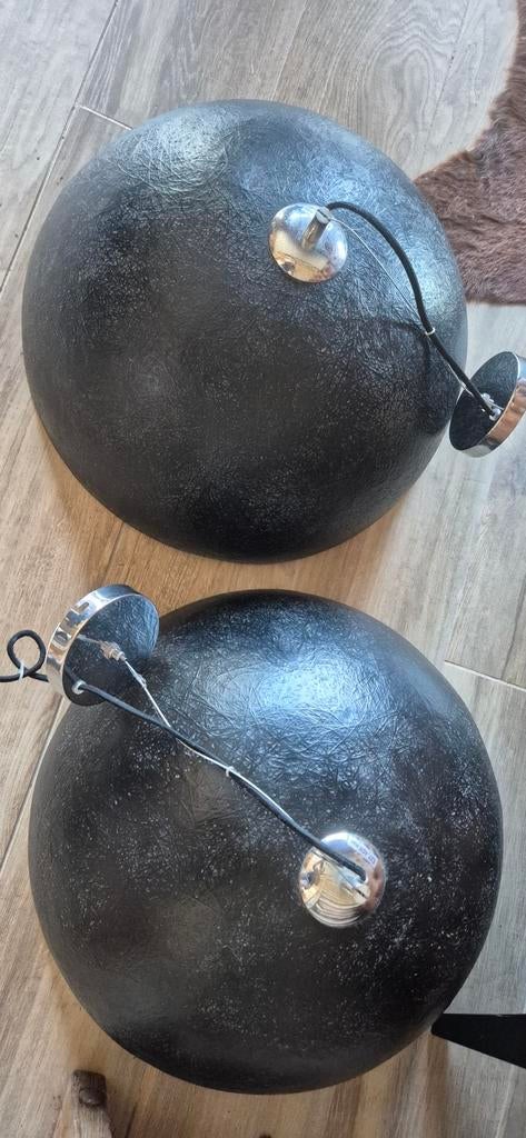 2 stuks elegante design hanglamp Zwart-goud, Ophalen