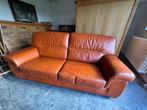 Salon vintage en cuir cognac. 2 places et 3 places, Enlèvement