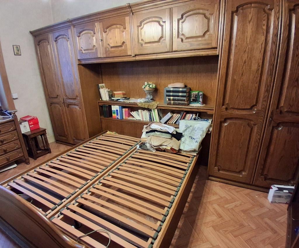 Slaapkamer met brugbed voor 2 personen + 2 kledingkasten met, Huis en Inrichting, Slaapkamer | Complete slaapkamers, Ophalen