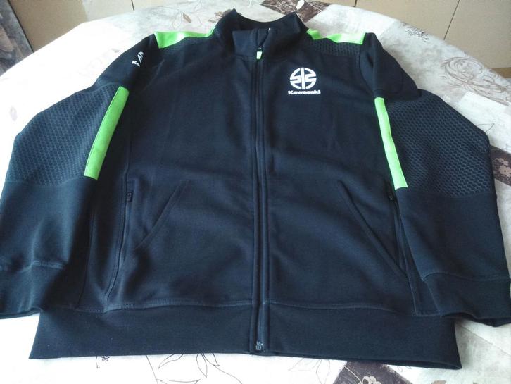 KAWASAKI HOODIE SWEATSHIRT MET RITS - MAAT XL - ALS NIEUW, Motoren, Kleding | Motorkleding, Jas | textiel, Nieuw zonder kaartje