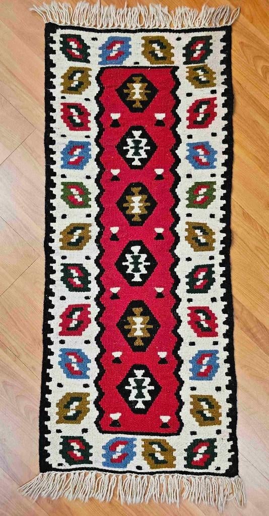 Kelim Loper 96/40 cm, Huis en Inrichting, Ophalen of Verzenden, Gebruikt, Rood, Overige stijlen