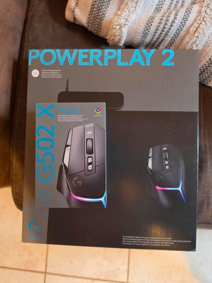 Combo Gaming Logitech G502 X Plus (RGB) + Tapis de charge, Informatique & Logiciels, Souris, Souris, Sans fil, Enlèvement