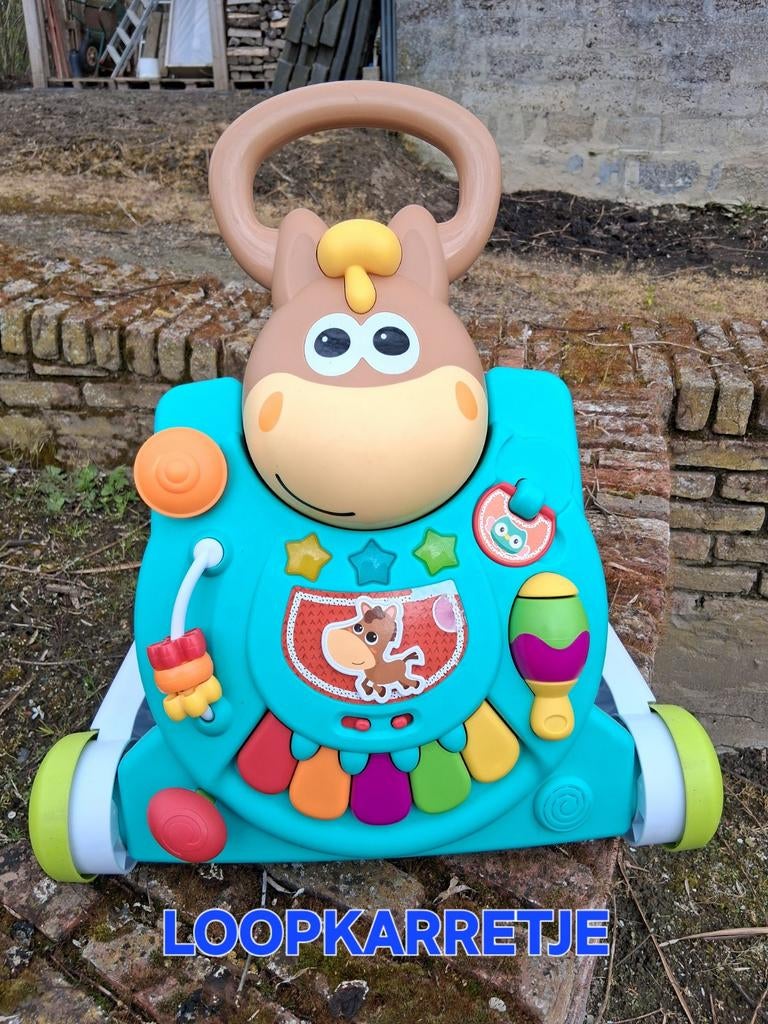 Loopkarrtje/speeltafel Fisher Price, Ophalen of Verzenden, Zo goed als nieuw