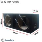 Dubbele subwoofer kist MDF 2x 12 Inch 2x 42 Liter, Enlèvement ou Envoi, Neuf