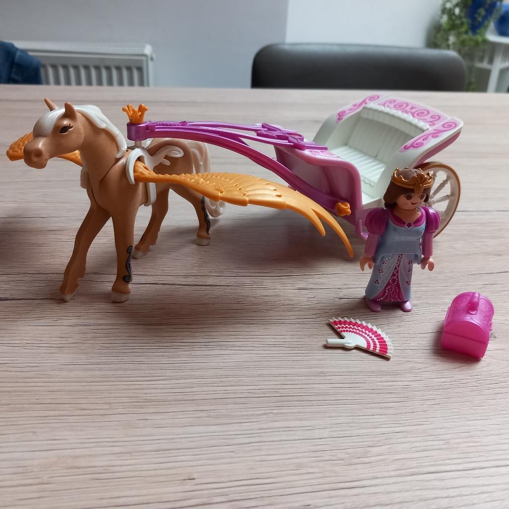 5143 Fairies Carosse avec cheval ailé Playmobil, Enlèvement ou Envoi, Comme neuf, Ensemble complet