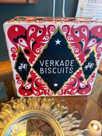 Vintage Verkade Blik Inclusief Unieke Prijslijst 1932 erbij., Enlèvement ou Envoi, Utilisé, Biscuits, Verkade
