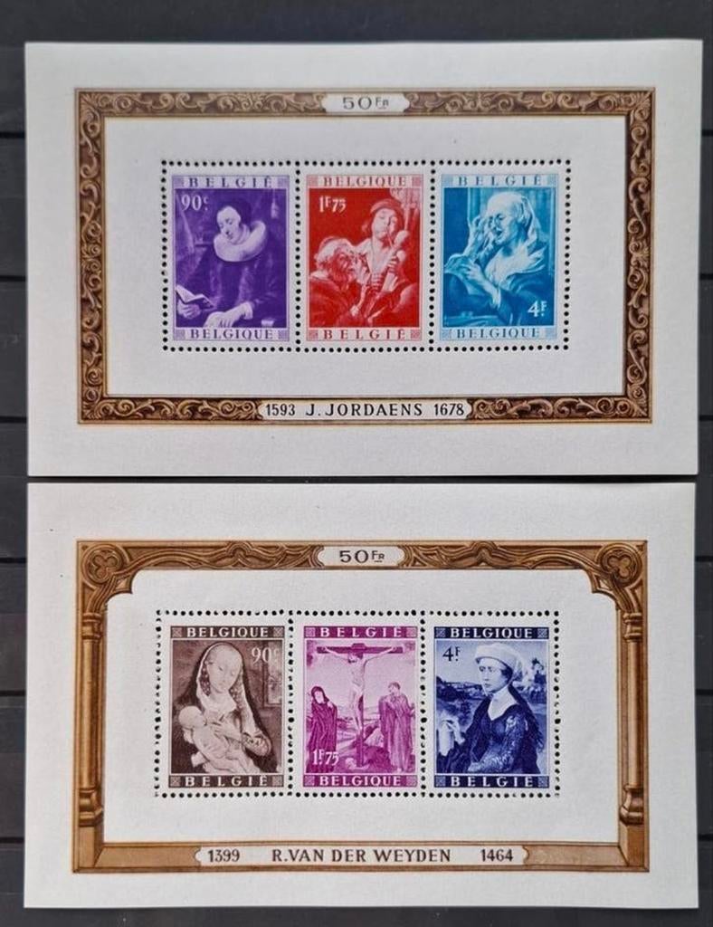 België: OBP 792/97 ** Jordaens en Vanderweyden 1949., Orginele gom, Kunst, Ophalen of Verzenden, Zonder stempel