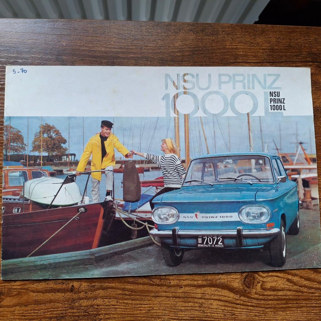 NSU  PRINZ  1000 L  5/1970, Ophalen of Verzenden, Zo goed als nieuw, Overige merken