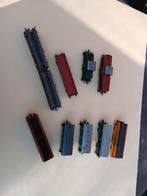 Kavel van Fleischmann wagons en 2 rangeerloks, Hobby en Vrije tijd, Gebruikt, Gelijkstroom, Fleischmann, Wagon