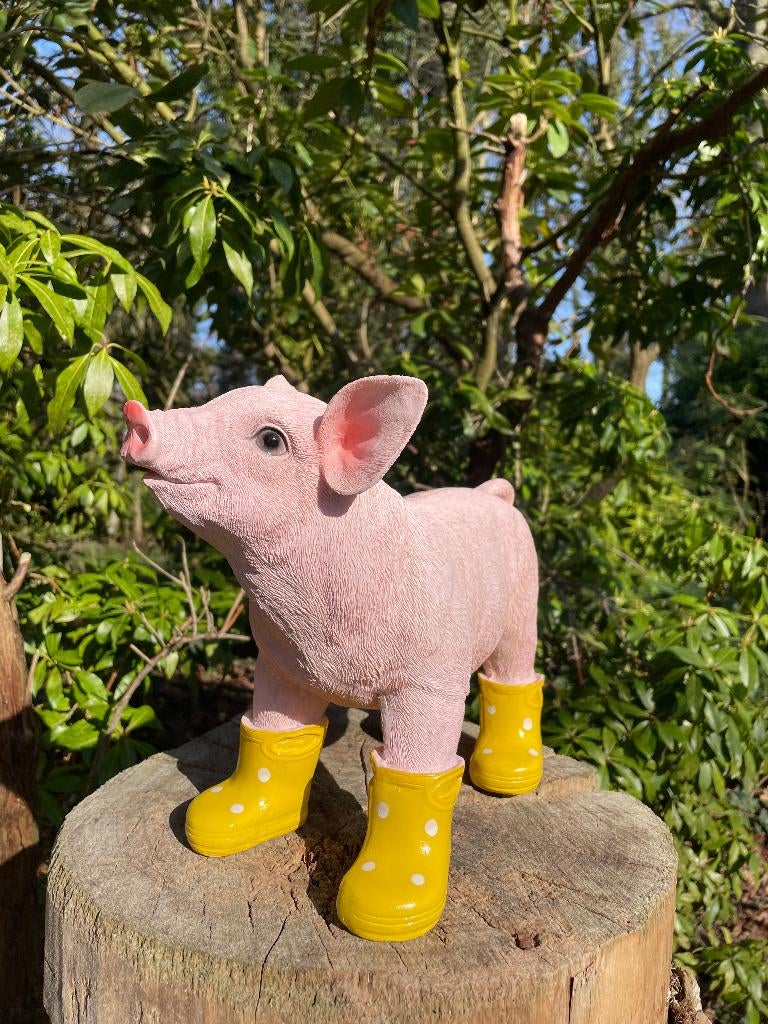 Bottes pour cochons debout, jaune, ferme, jardin, 35 cm, Jardin & Terrasse, Enlèvement ou Envoi, Neuf, Synthétique, Animal