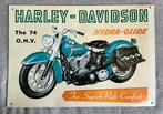 Plaque Métal "HARLEY DAVIDSON" (Embossée) // 44 cm x 31 cm, Moins de 50 cm, Enlèvement ou Envoi, Utilisé, Métal ou Aluminium