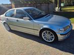 BMW E46, Auto's, Achterwielaandrijving, Zwart, Leder en Stof, 5 deurs
