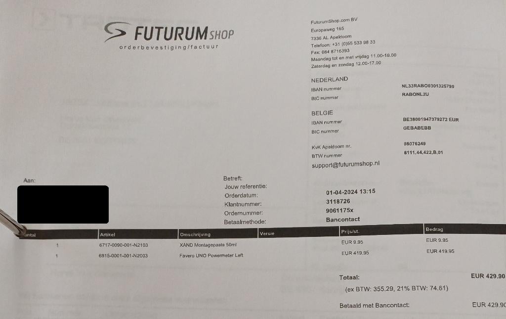 powerpedalen Favero Uno, Fietsen en Brommers, Fietsaccessoires | Overige Fietsaccessoires, Ophalen, Gebruikt, Favero