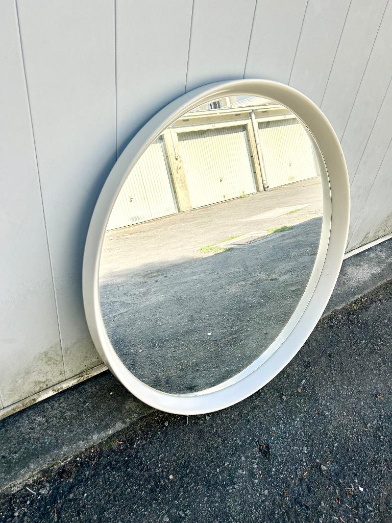 Miroir rond vintage 65 cm, Enlèvement, Rond