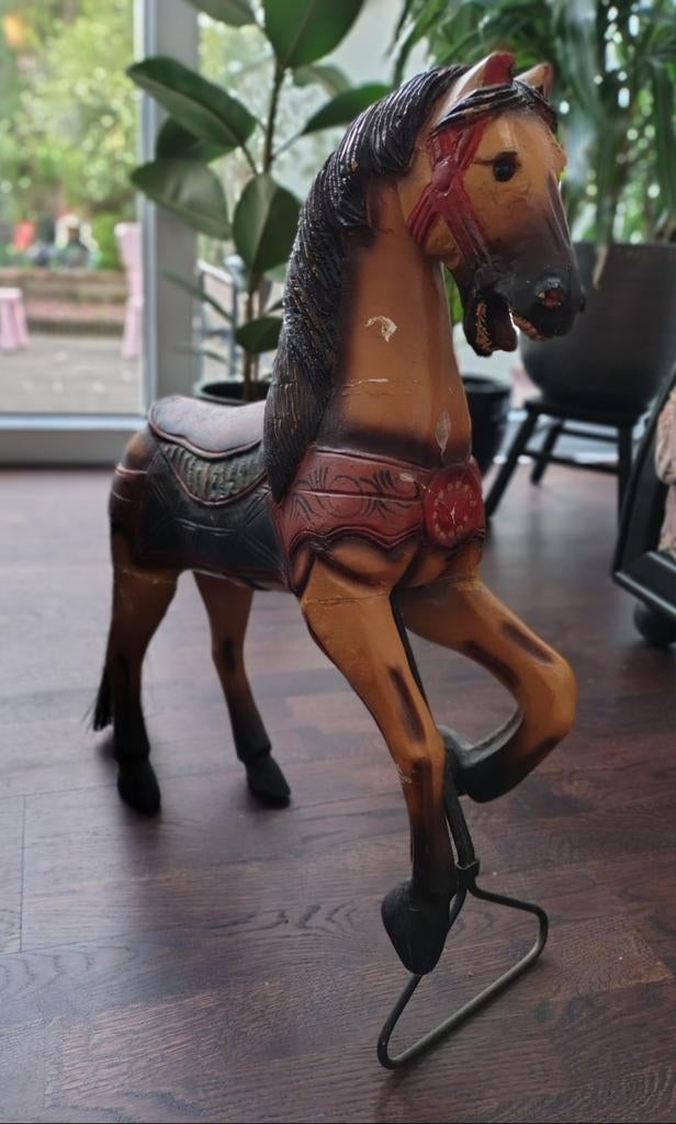 Antiek Houten Carrouselpaard, Ophalen