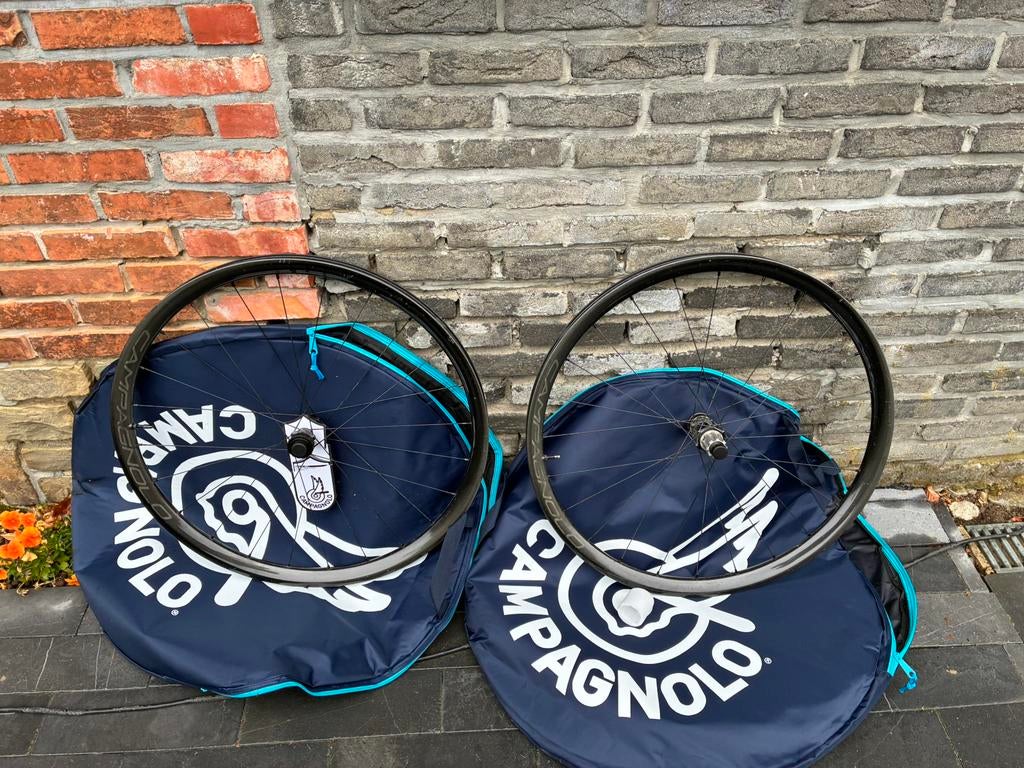 Gravel carbon wielset Campagnolo Levante, Sport en Fitness, Overige Sport en Fitness, Ophalen, Gebruikt